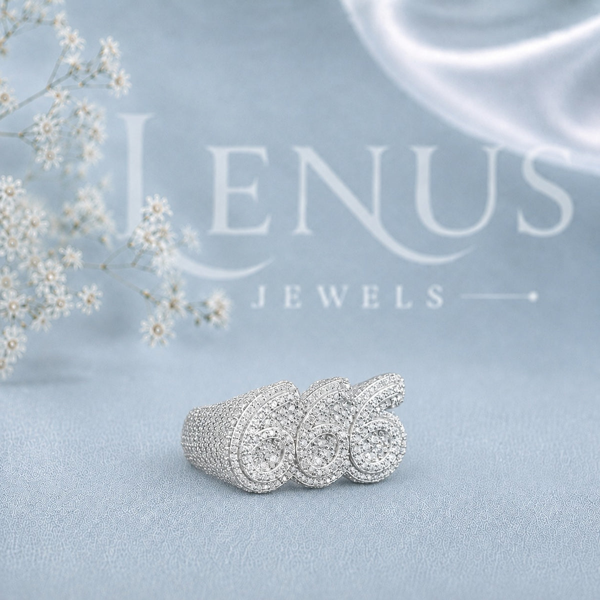 Triple Swirl Moissanite Statement Ring – Pavé Paisley Cocktail Ring in 925 Sterling Silver