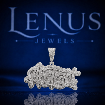 Iced Out Ray Graffiti Name Pendant VVS Moissanite 925 Sterling Silver Custom 3D Script Letter Hip Hop Necklace Personalized Jewelry Gift