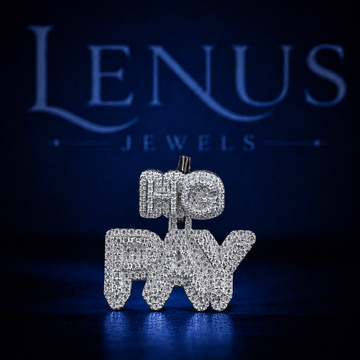 Custom HG PAY Iced Out Moissanite Pendant – 925 Sterling Silver VVS Diamond Tester Pass Double Layer Hip Hop Jewelry