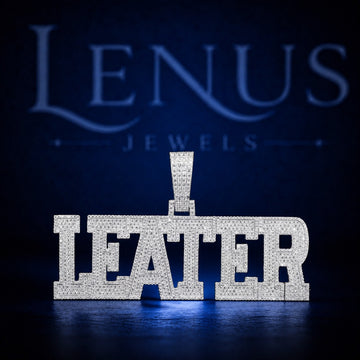 Custom LEATER Iced Out Moissanite Name Pendant – 925 Sterling Silver VVS Block Letter Hip Hop Jewelry Diamond Tester Pass