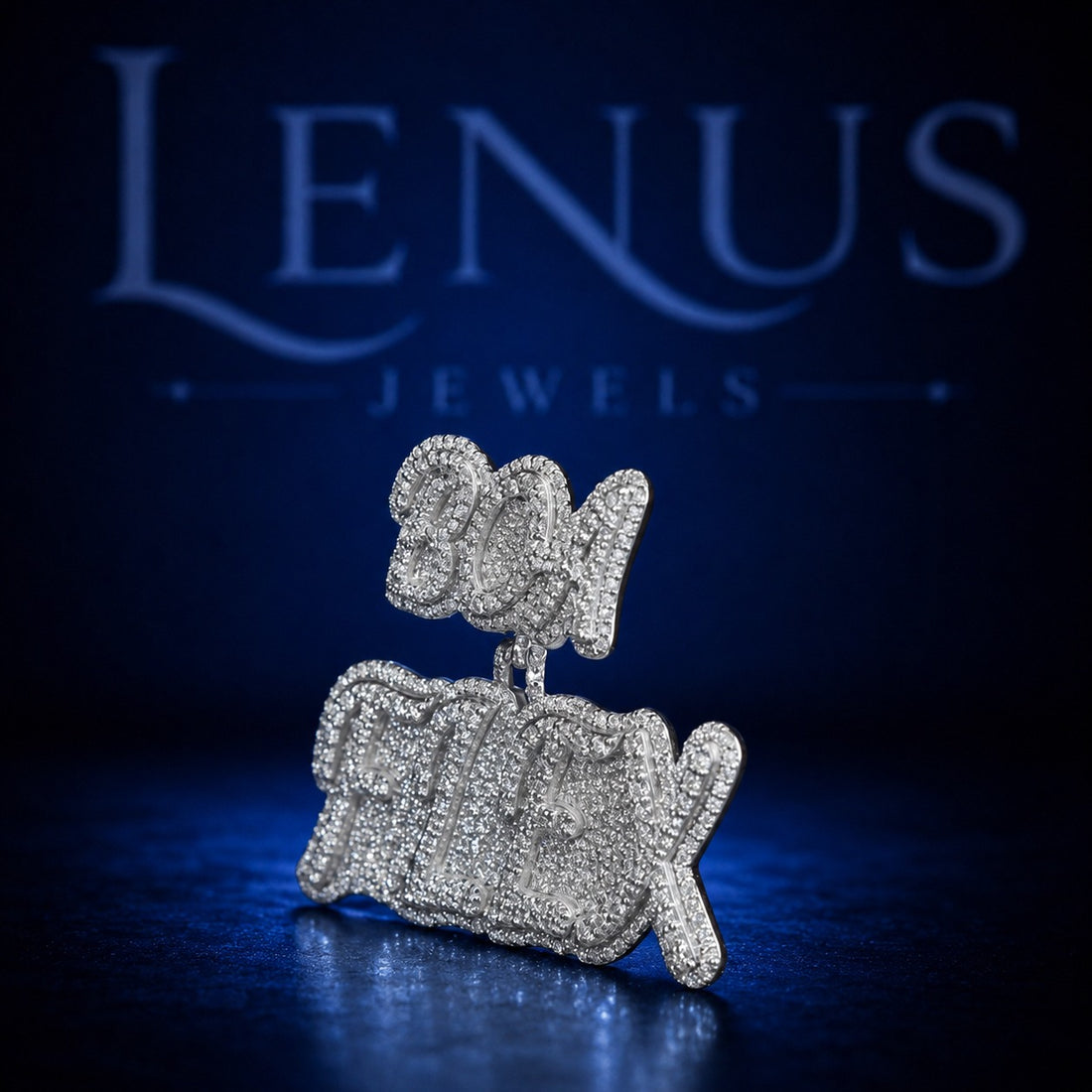 Custom Iced Out Moissanite Name Pendant – 925 Sterling Silver VVS 3D Double Layer Graffiti Letter Hip Hop Jewelry for Men & Women