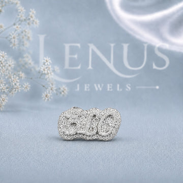 Custom Name Moissanite Ring – Iced-Out Script Ring in 925 Sterling Silver