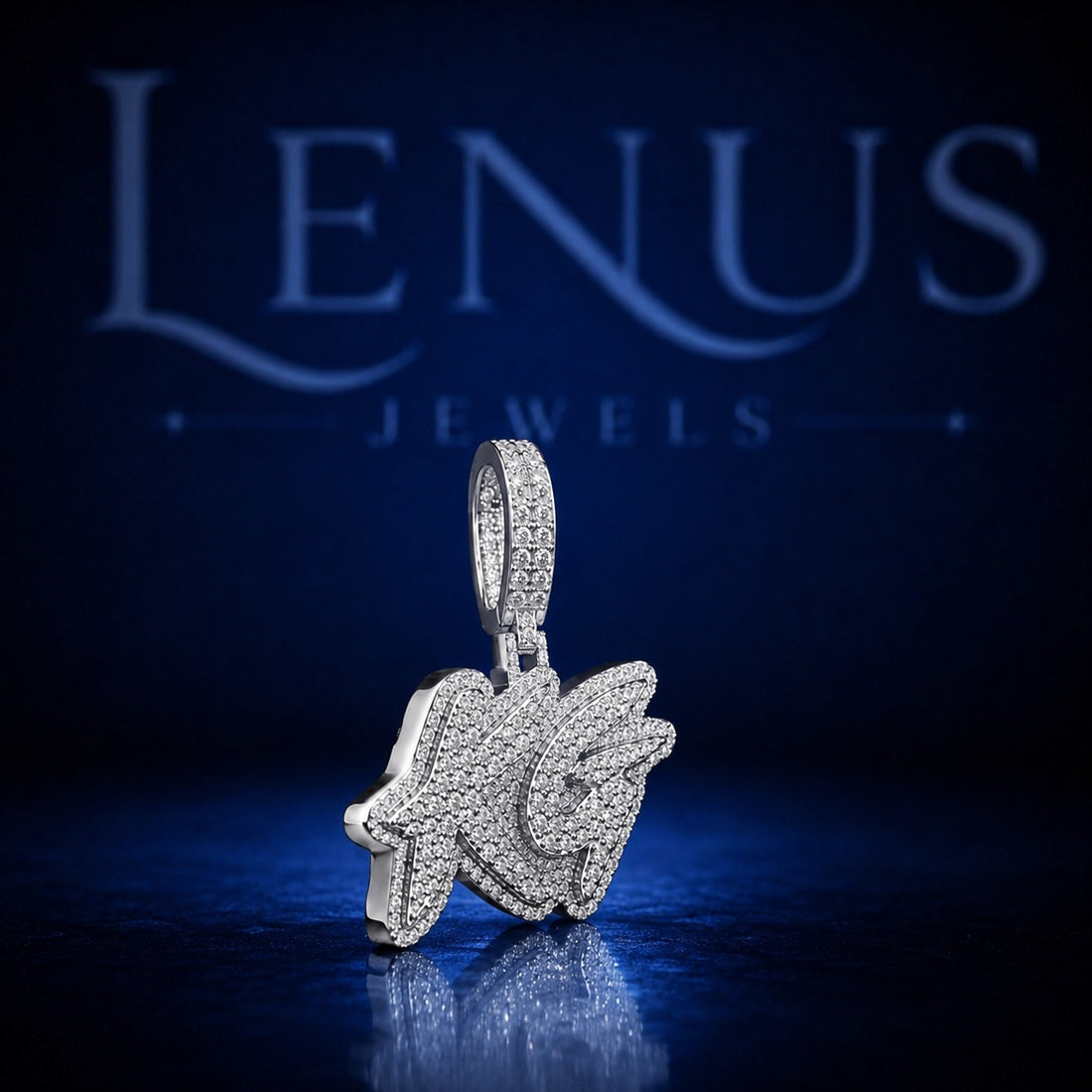 Custom Iced Out Graffiti Letter Pendant – VVS D Color Moissanite 925 Sterling Silver 3D Hip Hop Name Jewelry Diamond Tester Pass