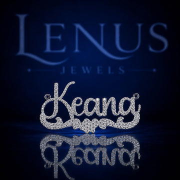 Custom Keana Name Pendant VVS Moissanite Iced Out 925 Sterling Silver Script Nameplate Personalized Hip Hop Jewelry for Women