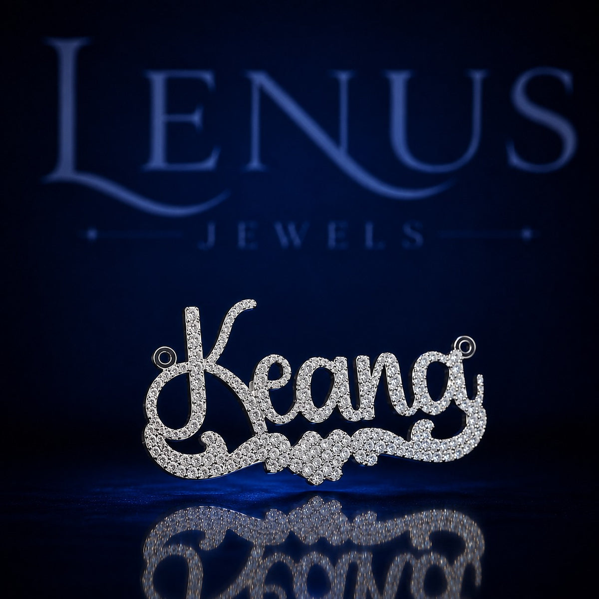 Custom Keana Name Pendant VVS Moissanite Iced Out 925 Sterling Silver Script Nameplate Personalized Hip Hop Jewelry for Women