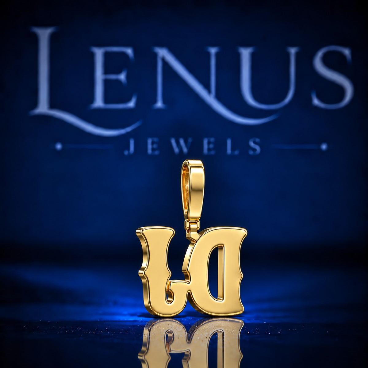 Custom DJ Name Pendant – VVS Moissanite Iced Out 925 Sterling Silver Personalized Hip Hop Letter Pendant, Gold Finish Jewelry
