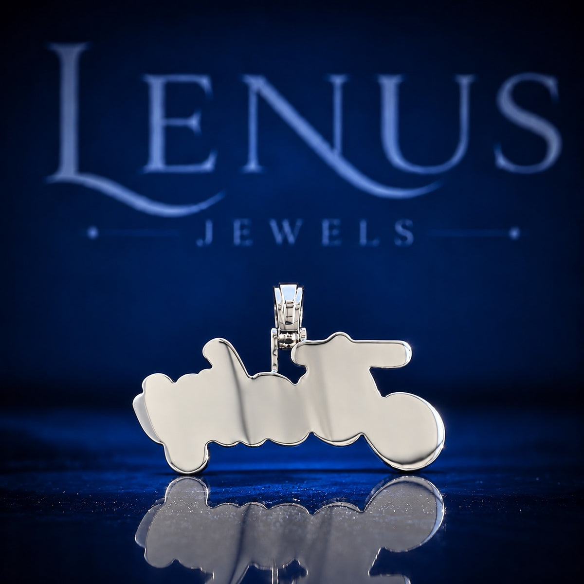 Custom Josky Name Iced Out Moissanite Pendant – VVS D Color 925 Sterling Silver Cursive Script Hip Hop Jewelry Personalized Necklace Charm