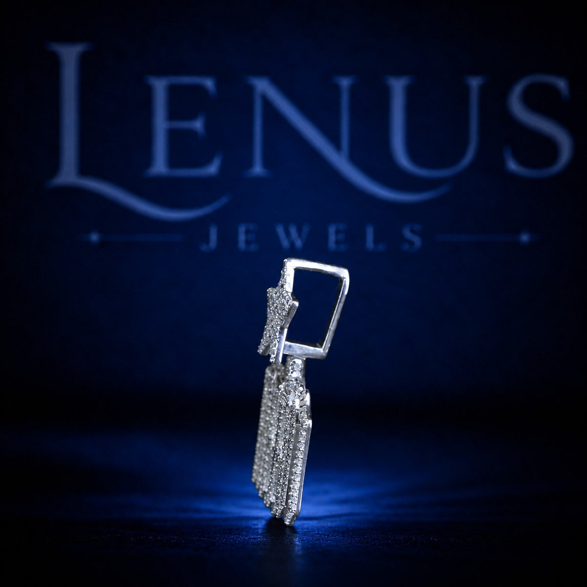 Iced Out Drip Moissanite Pendant with Star Bail – 925 Sterling Silver VVS Custom Graffiti Letter Hip Hop Jewelry for Men & Women