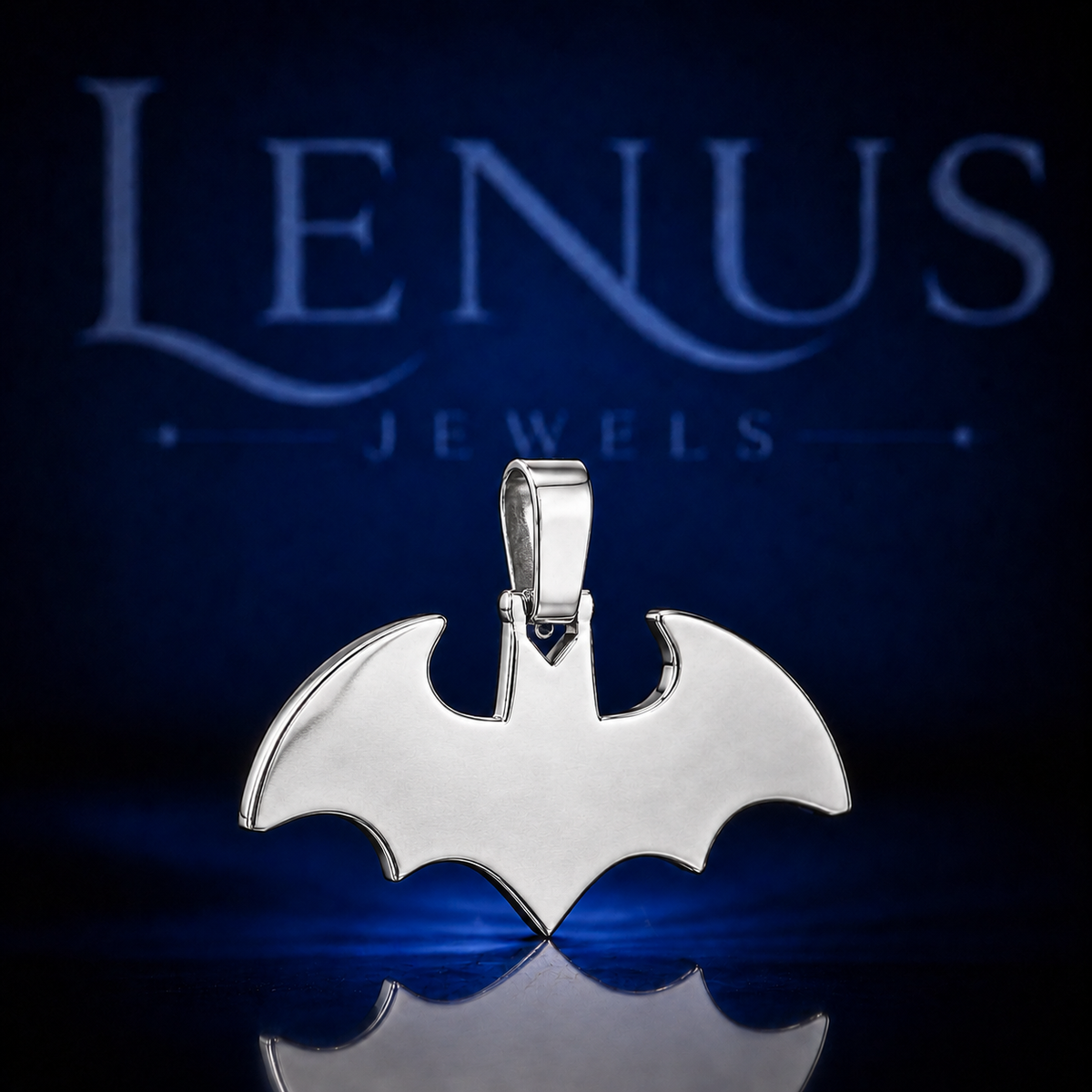 Iced Out Bat Wing Moissanite Pendant – 925 Sterling Silver VVS Diamond Tester Pass 3D Bat Symbol Hip Hop Jewelry for Men & Women