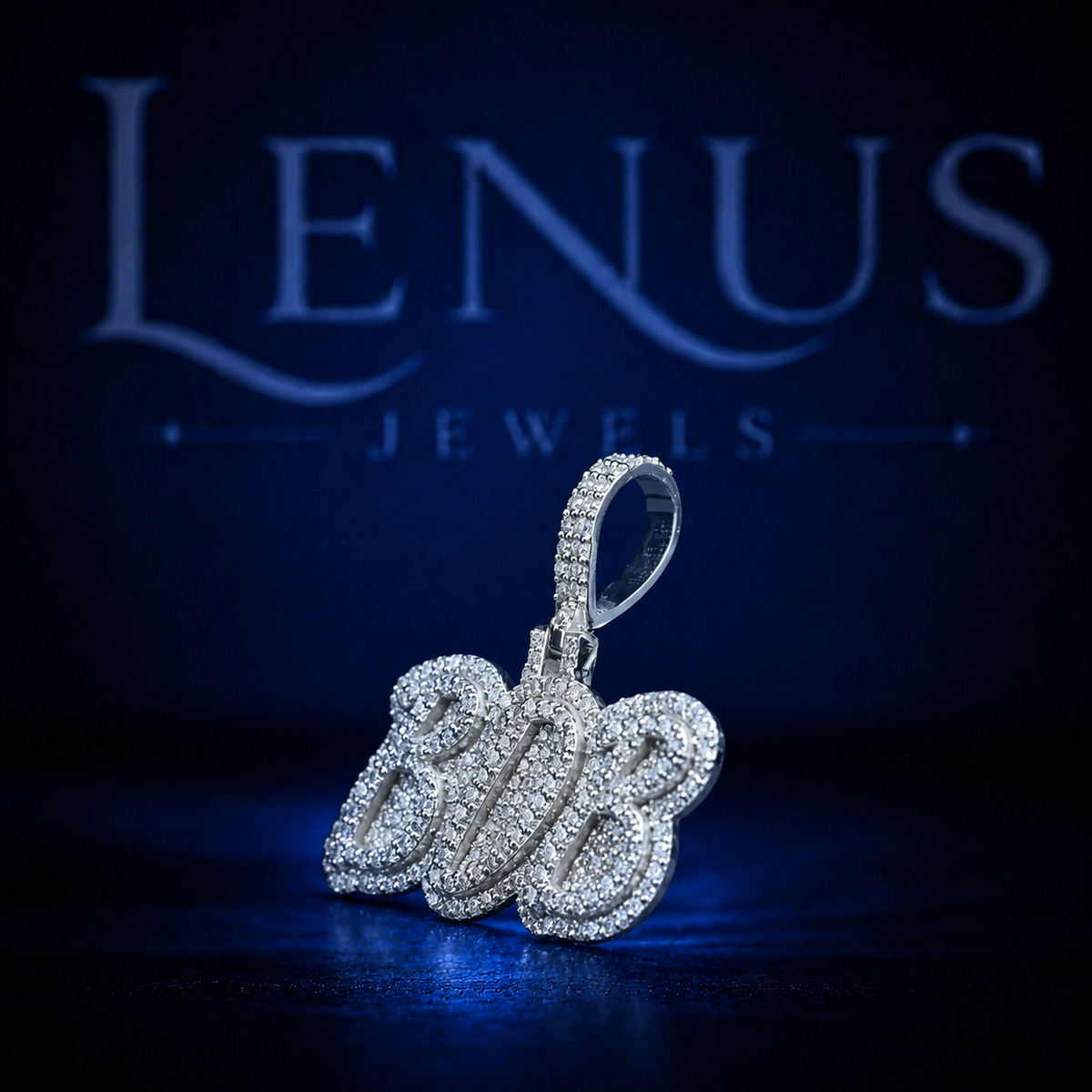 BOB Iced Out Moissanite Name Pendant – VVS 925 Sterling Silver Custom Hip Hop Jewelry