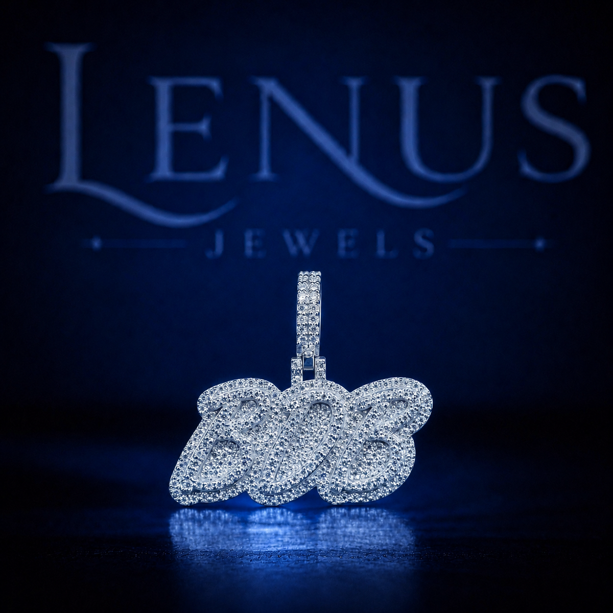 BOB Iced Out Moissanite Name Pendant – VVS 925 Sterling Silver Custom Hip Hop Jewelry