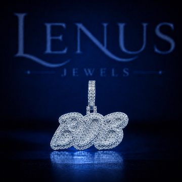 BOB Iced Out Moissanite Name Pendant – VVS 925 Sterling Silver Custom Hip Hop Jewelry