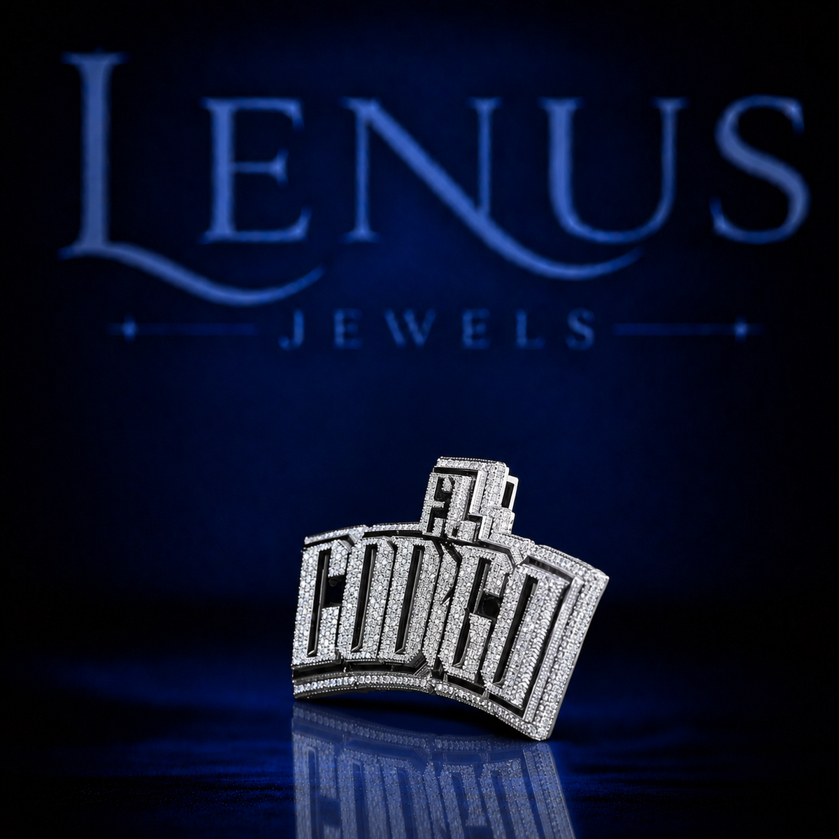 Custom Logo Moissanite Pendant – Iced Out VVS Moissanite 925 Sterling Silver Personalized Hip Hop Pendant for Men