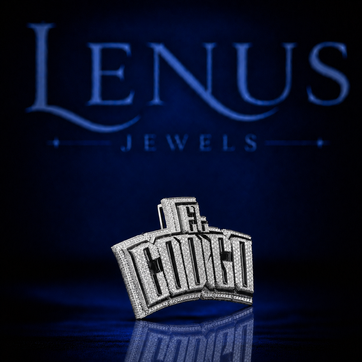 Custom Logo Moissanite Pendant – Iced Out VVS Moissanite 925 Sterling Silver Personalized Hip Hop Pendant for Men
