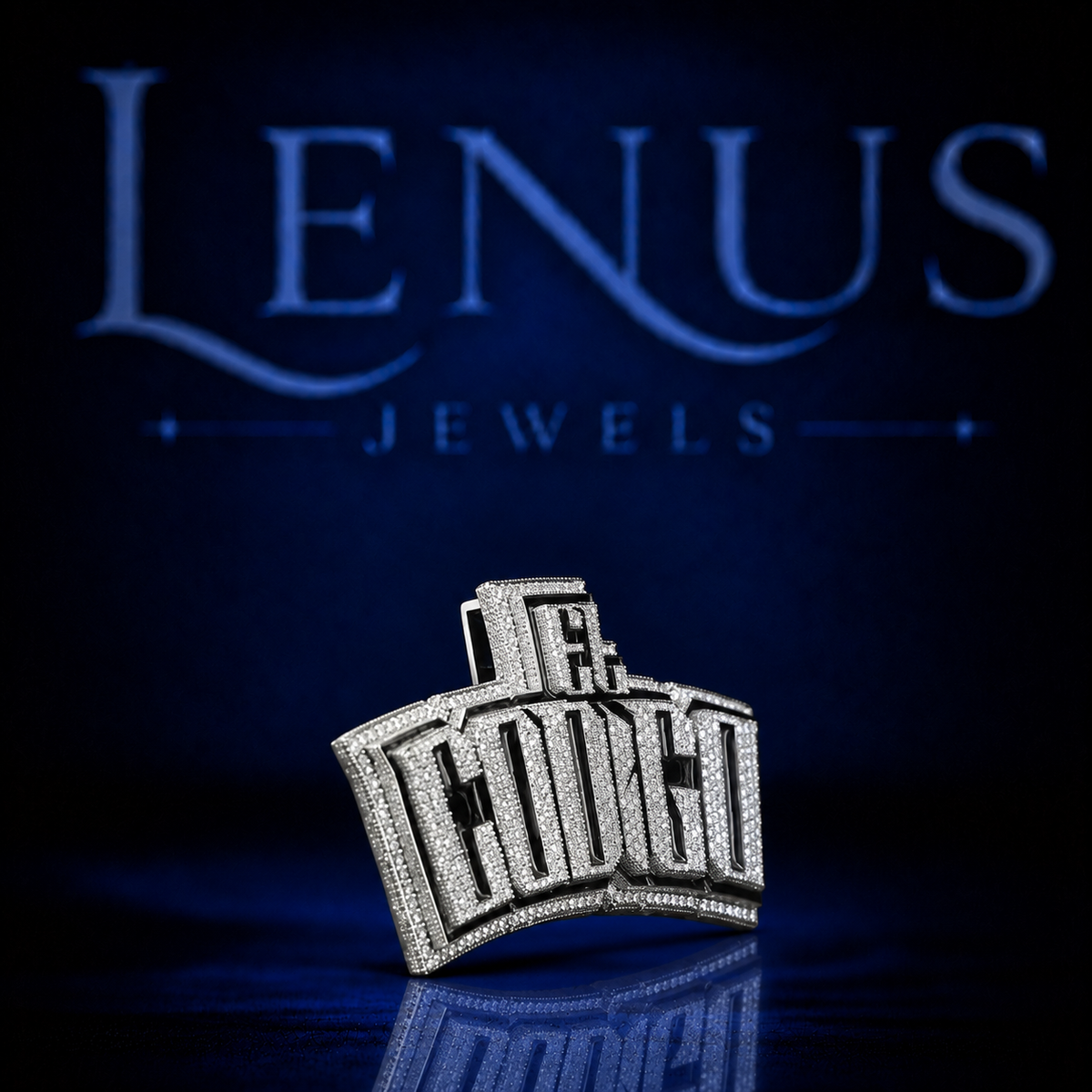 Custom Logo Moissanite Pendant – Iced Out VVS Moissanite 925 Sterling Silver Personalized Hip Hop Pendant for Men