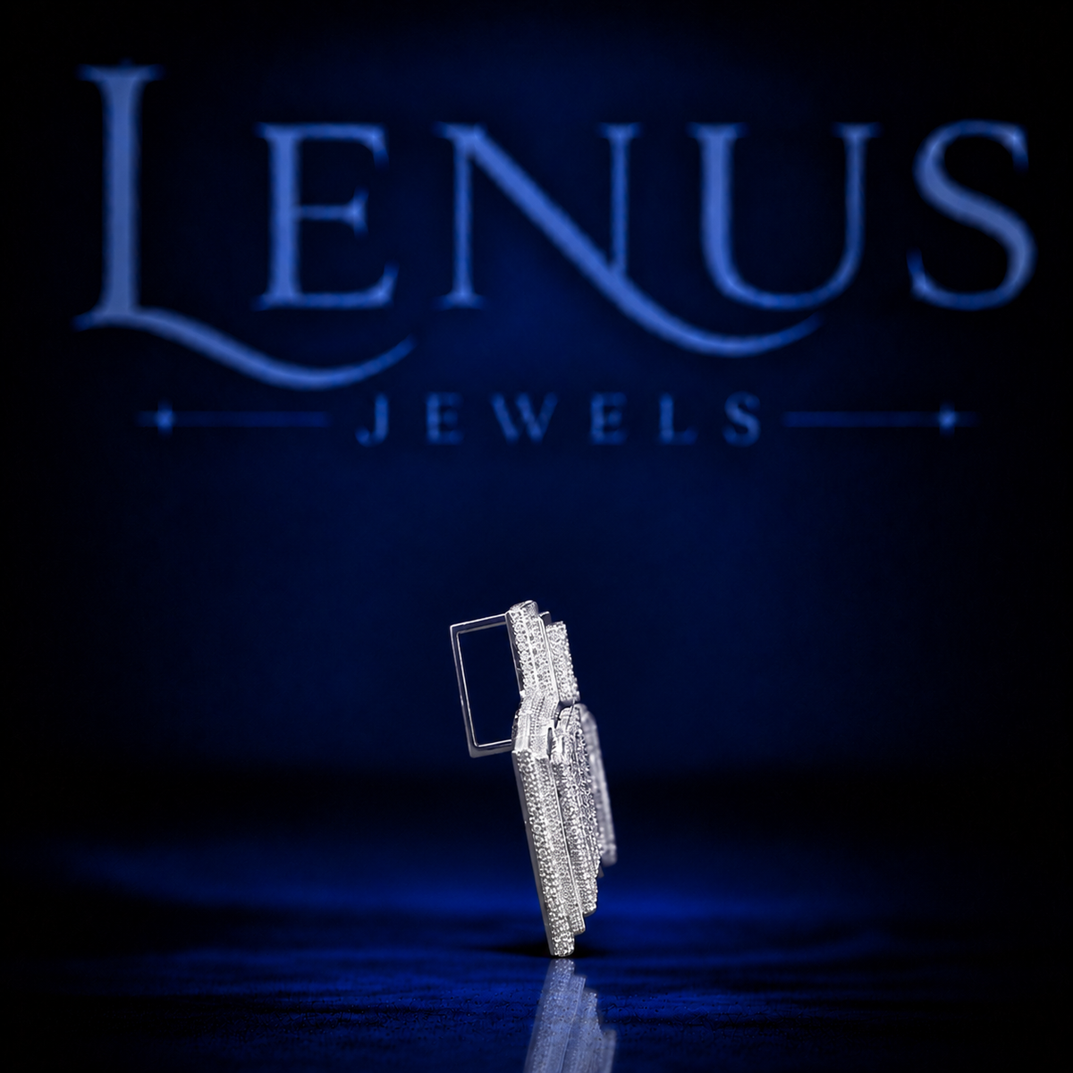 Custom Logo Moissanite Pendant – Iced Out VVS Moissanite 925 Sterling Silver Personalized Hip Hop Pendant for Men