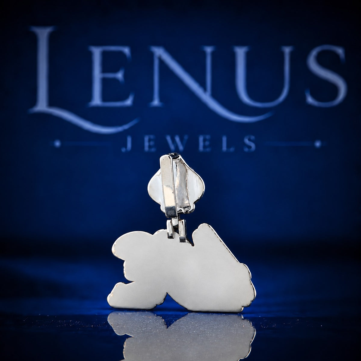 Custom Initial Moissanite Pendant | VVS Iced Out Two Letter