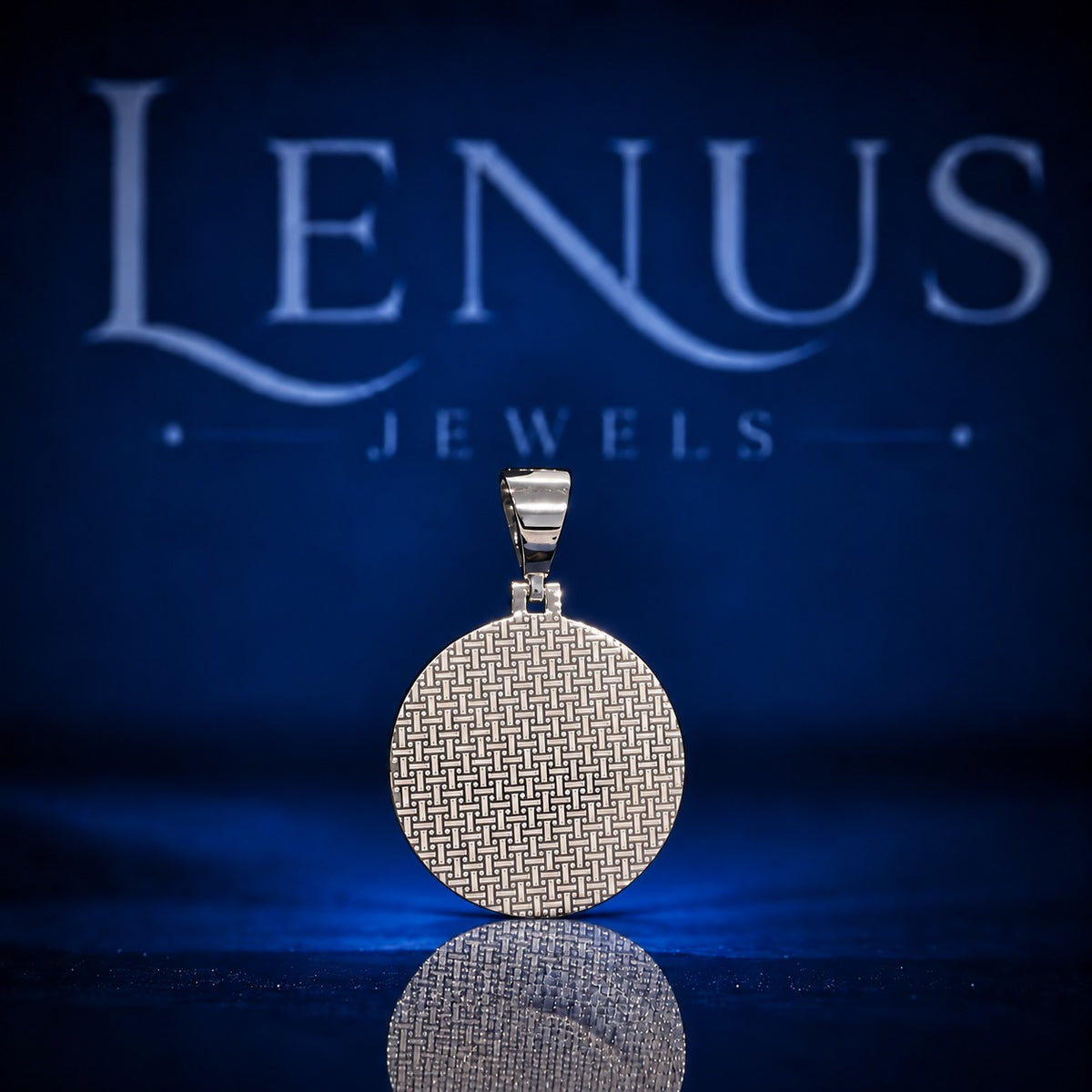 Custom Photo Moissanite Pendant – Iced Out Round Picture Medallion 925 Sterling Silver Personalized Hip Hop Memorial Jewelry