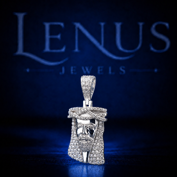 Iced Out Jesus Face Moissanite Pendant – 925 Sterling Silver VVS Diamond Tester Pass Religious Hip Hop Jewelry