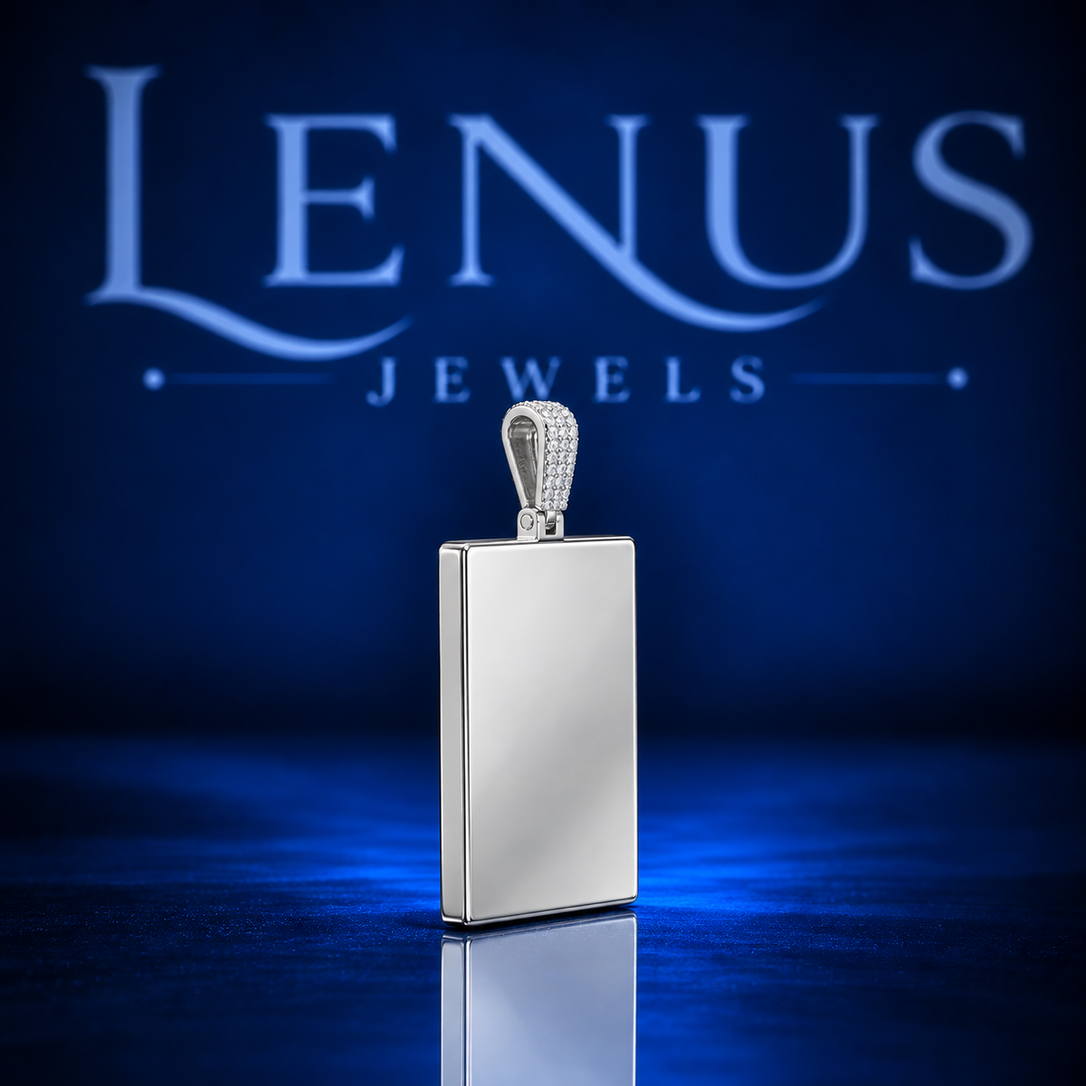 Iced Out LL Moissanite Pendant – VVS 925 Sterling Silver Red Black White Double Letter Hip Hop Pendant for Men & Women