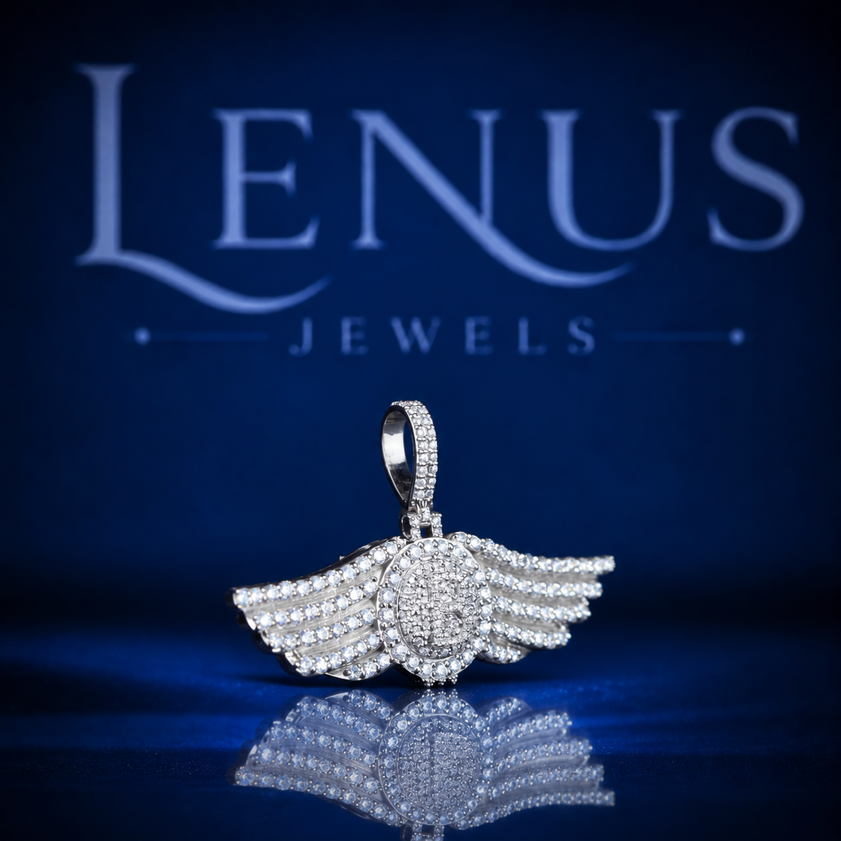 Winged Iced Out Moissanite Pendant – VVS D Color 925 Sterling Silver Angel Wings Medallion, Diamond Style Hip Hop Jewelry for Men & Women