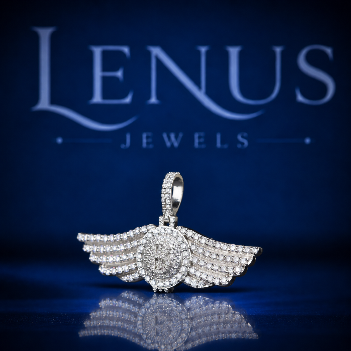 Winged Iced Out Moissanite Pendant – VVS D Color 925 Sterling Silver Angel Wings Medallion, Diamond Style Hip Hop Jewelry for Men & Women
