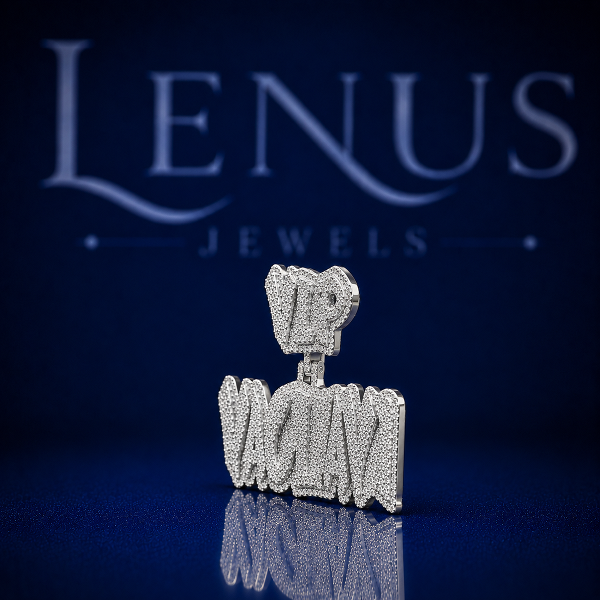 Custom Iced Out Bubble Letter Name Pendant – VVS Moissanite 925 Sterling Silver 3D Graffiti Nameplate Hip Hop Jewelry Necklace Charm